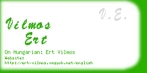 vilmos ert business card